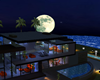 villa in the moonlight