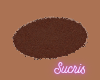 BROWN OVAL RUG