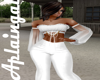 White Leather Top