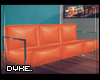 d. Orange Leather Couch