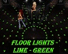 Floor Lights - LimeGreen