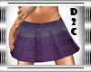 Suede Purple Miniskirt