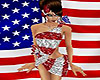 American Flag Wrap Dress