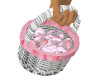 {LR}Pink Petal Basket