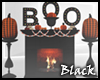 BLACK halloween fireplac