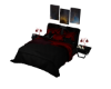 ~Black/Red Couples Bed