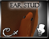 [CX]Ear stud black R