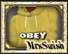 OBEY YELLOW HOODY F
