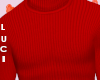 Lu 🤍 Red Sweater M