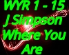 Where You Are J Slrnpson