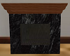 marble wood fireplace