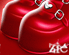 Heart Strap Boots Red
