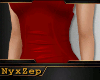! RED LATEX DRESS RXL