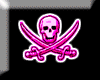 punk pink skull armband
