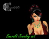 emerald  jewelery set
