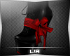 L!A xmas boots blk/red