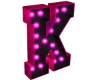 K HOLO PINK LETTER SIGN