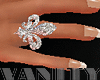 {V} Diamond Derion Ring