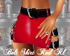 Belt Skirt Red Rl