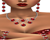 Red Isla Jewelry Set