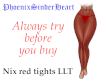 Nix red tights LLT