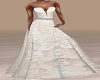 white inlaid unique gown