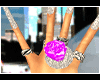 Purple diamond ring