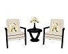 Creme Chat Chairs