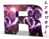 Letter R-Animated Purple