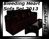 Bleeding Heart Sofa Set