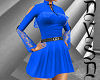 Ruffled Dress in Blue