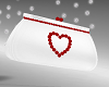 FG~ Heart Purse White
