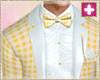 yellow gingham suit
