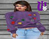 Xmas Sweater F purple
