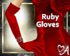 .a Gloves Long Ruby