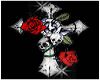 Cross, Roses and Skulls