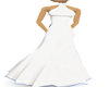 White Gown/Bow Seamlss