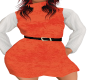 Orange Dress W/ Belt