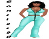 C50 Zippered Outfit teal