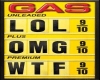 Funny Gas Sign