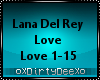 Lana Del Rey: Love