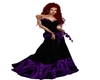 Prom Gown Purple Black