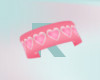 Heart pink bracelet Left