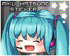 L;; Miku Hatsune Sticker