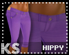 {K} Purple Capris Hippy