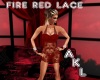 AKL Fire red lace dress