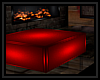 Red boxed couch 2ppl