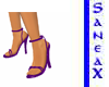 ~sX Purple Strappy Heels