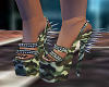 Camouflage Spikes Shoes