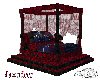 Red & Black Wolf Bed